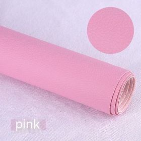 Litchi Self-adhesive Leather Refurbished Bedside And Sofa Repair Patch Leather Patch (Option: Pink-137x50cm)