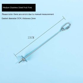 Parrot Stainless Steel Fruit Fork Hanging Toy (Option: Medium Fruit Fork)