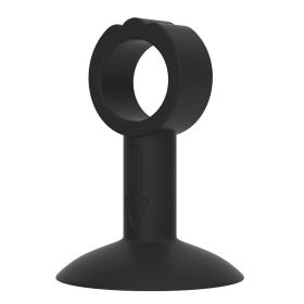 Door Handle Protective Pad Mute Household Anti-collision Silicone Artifact Punch-free (Color: Black)