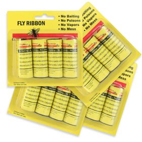 Insect Bug Fly Glue Paper Catcher Trap Ribbon Tape Strip Sticky Flies 16 Rolls (default: default)